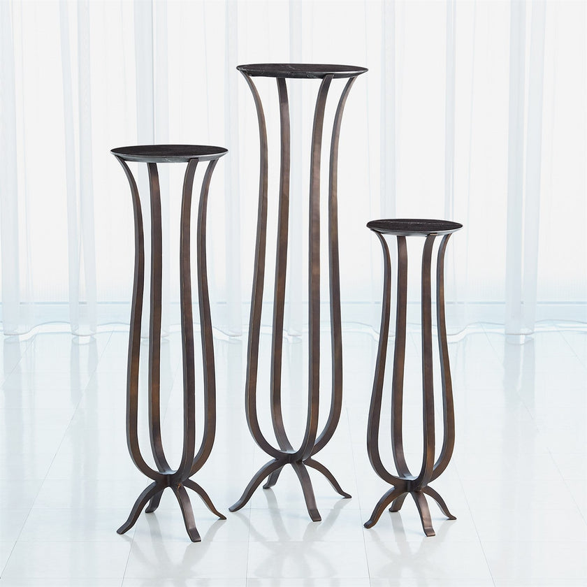 Global Views Chorda Pedestal - Bronze