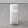 Global Views Marble Tube Table