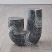 Global Views Marble Tube Table