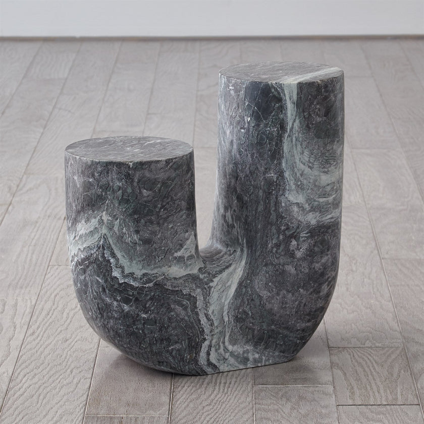 Global Views Marble Tube Table