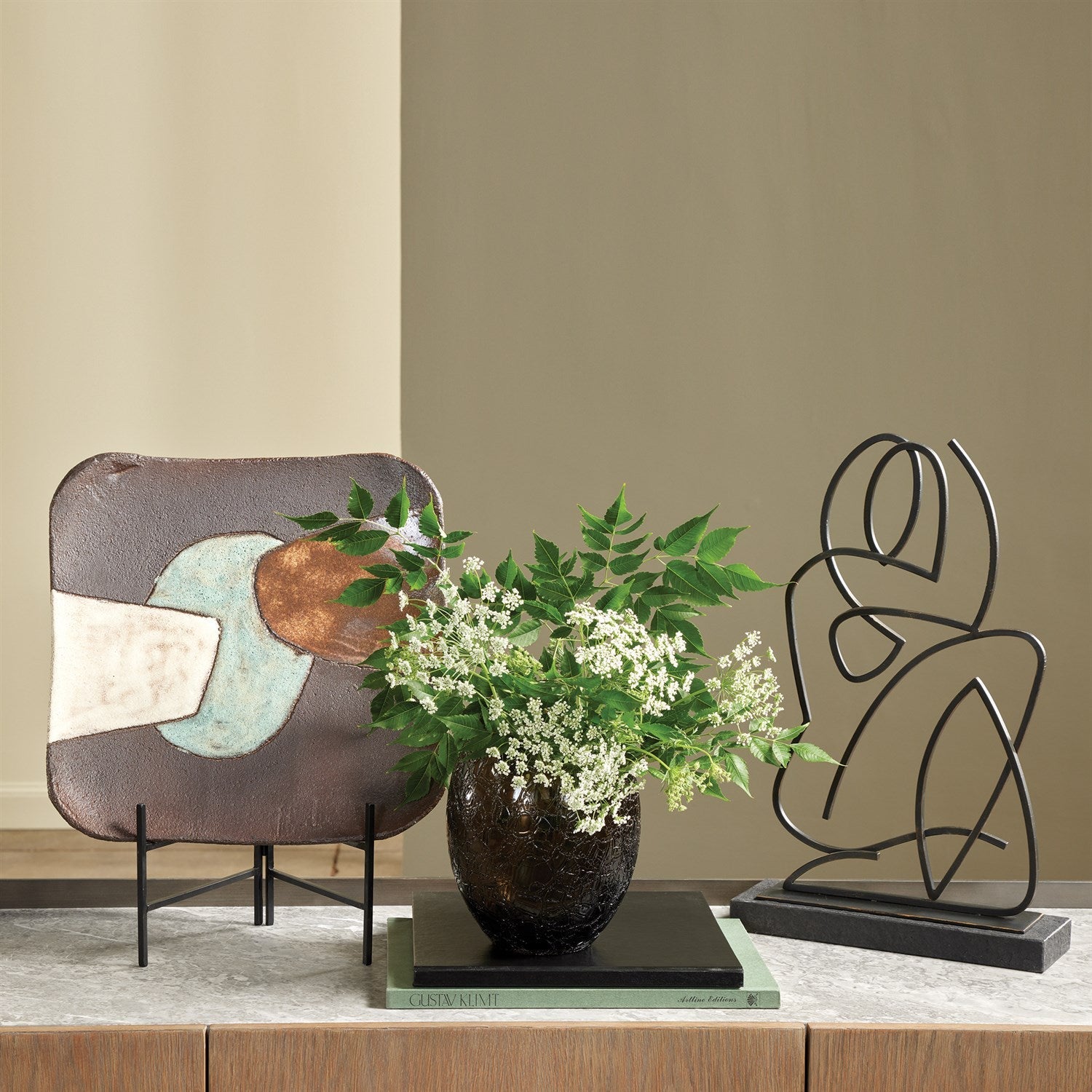 Global Views Volcano Vase - Smoke