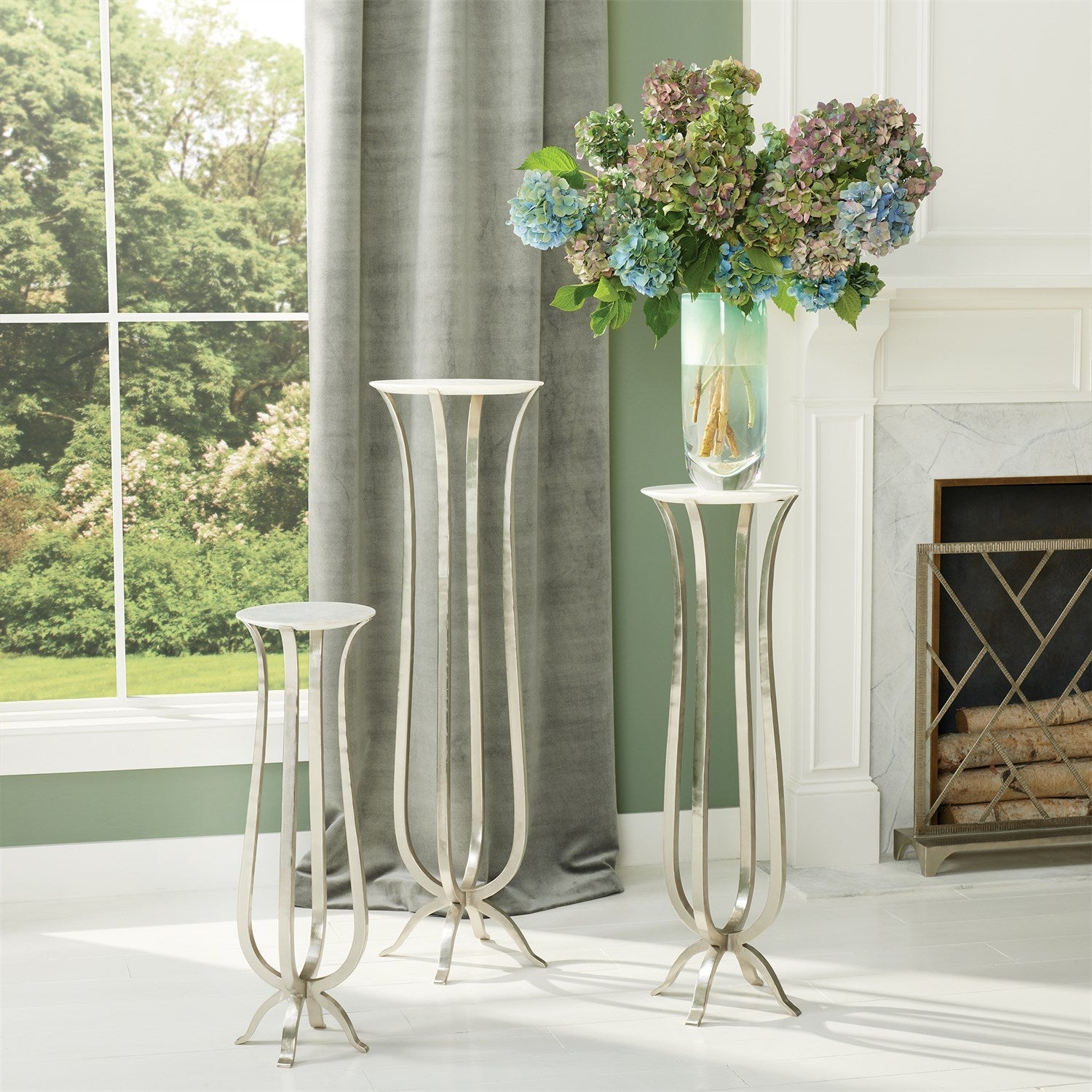 Global Views Chorda Pedestal - Nickel