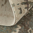 Feizy Eden 39QRF Modern Abstract Rug in Ivory/Blue/Purple