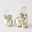 Global Views Bubble Orb Holder - Nickel with Crystal