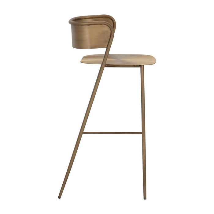 Sunpan Keanu Barstool - Antique Gold