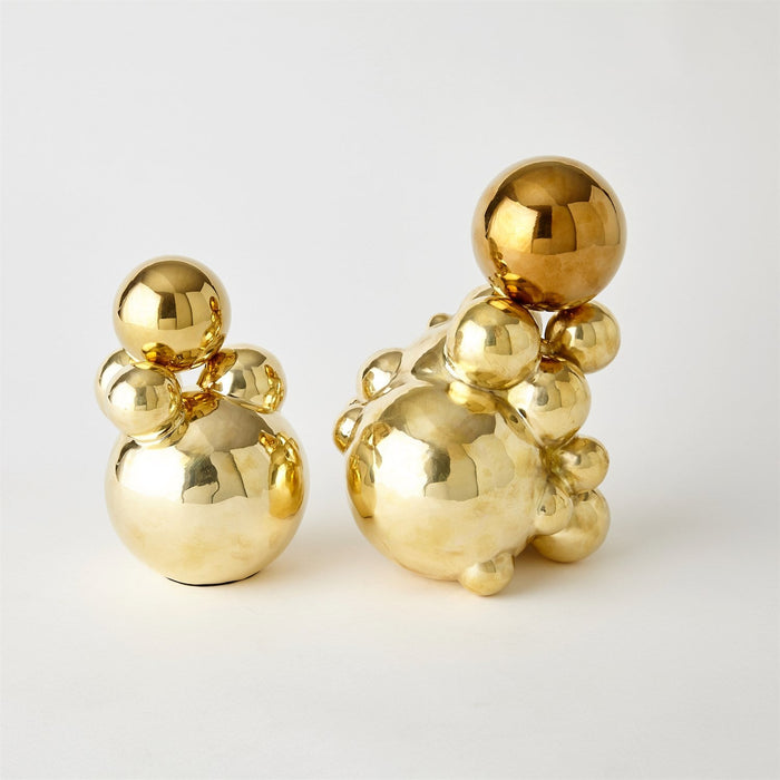 Global Views Bubble Orb Holder - Brass