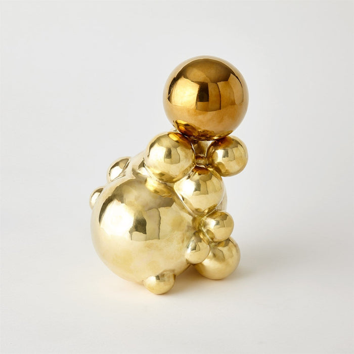 Global Views Bubble Orb Holder - Brass