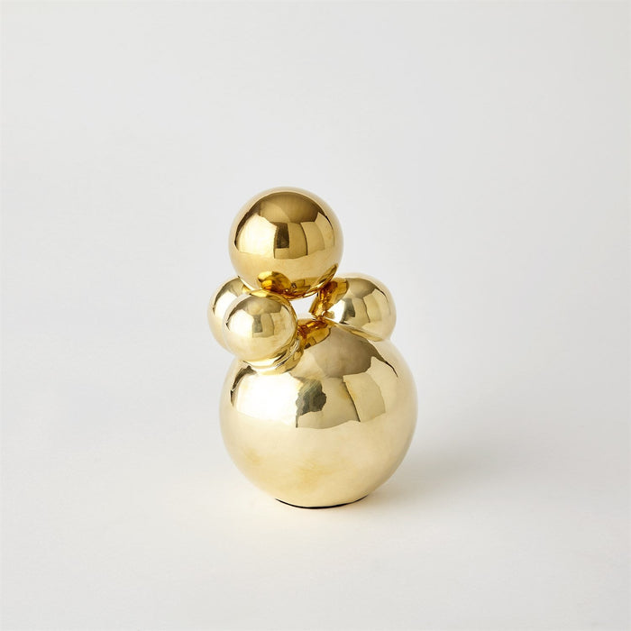 Global Views Bubble Orb Holder - Brass