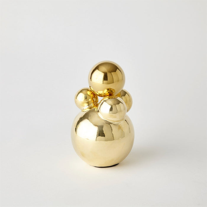 Global Views Bubble Orb Holder - Brass