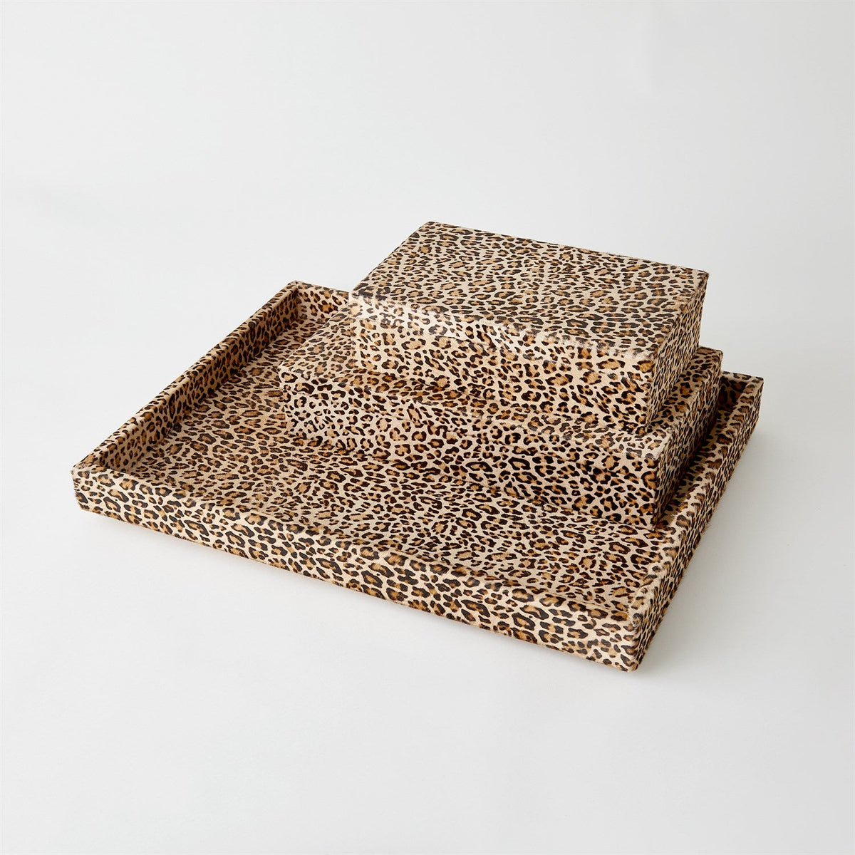 Global Views Cheetah Hair-on-Hide Tray