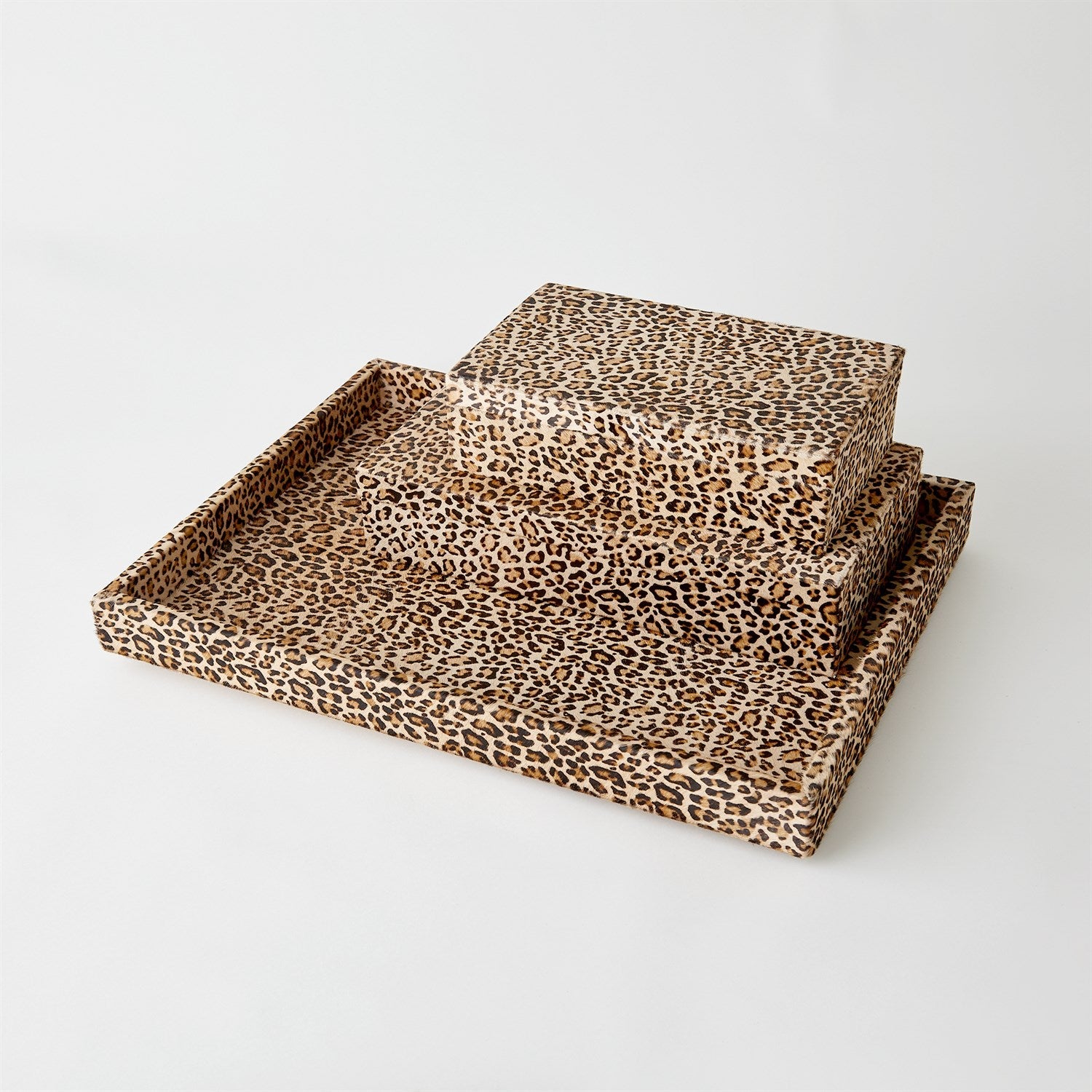 Global Views Cheetah Hair-on-Hide Tray