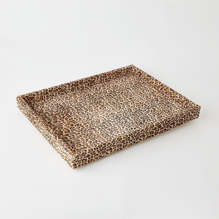 Global Views Cheetah Hair-on-Hide Tray