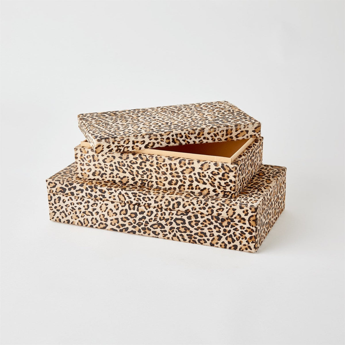 Global Views Cheetah Hair-on-Hide Box