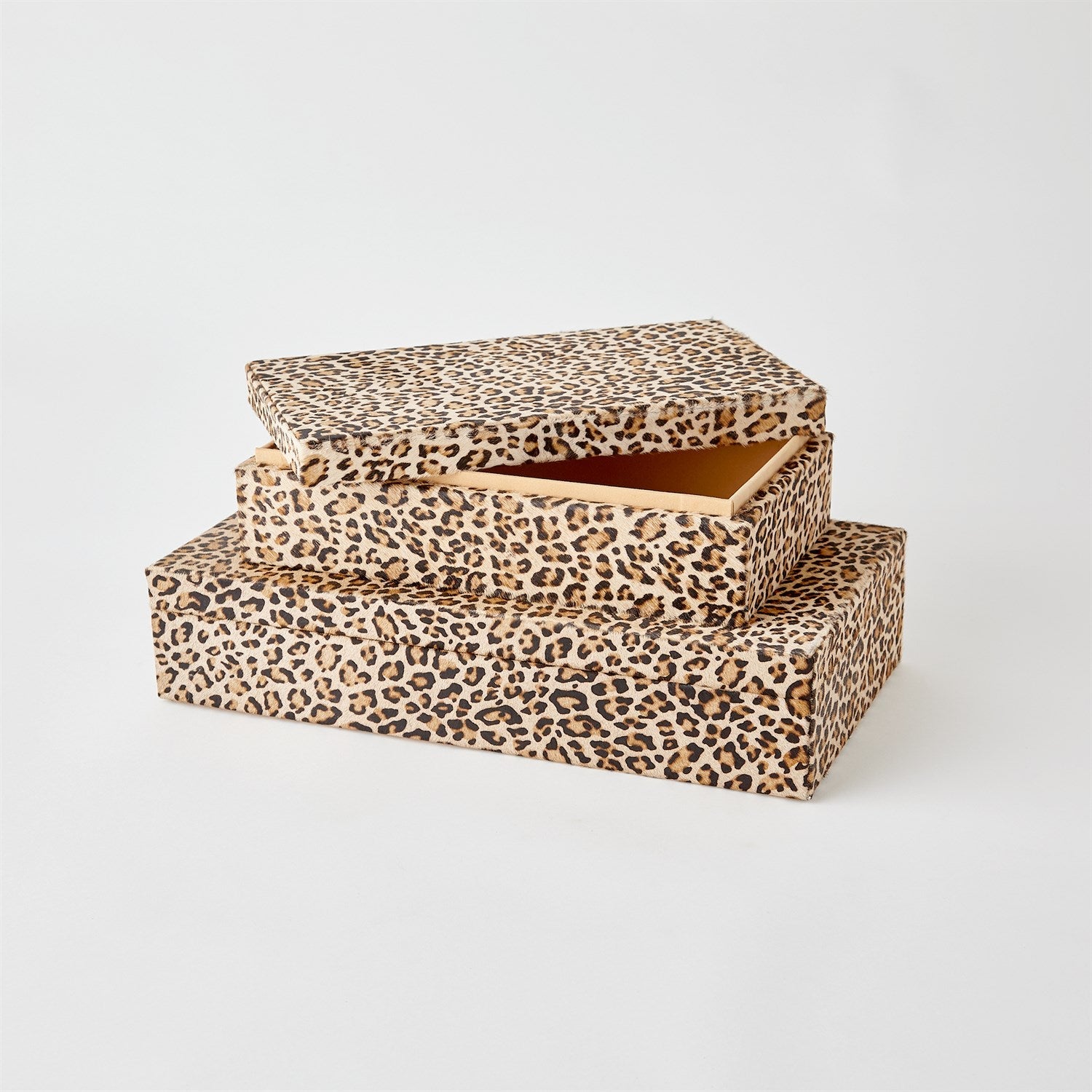 Global Views Cheetah Hair-on-Hide Box