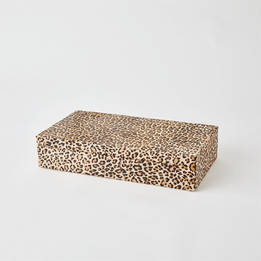 Global Views Cheetah Hair-on-Hide Box