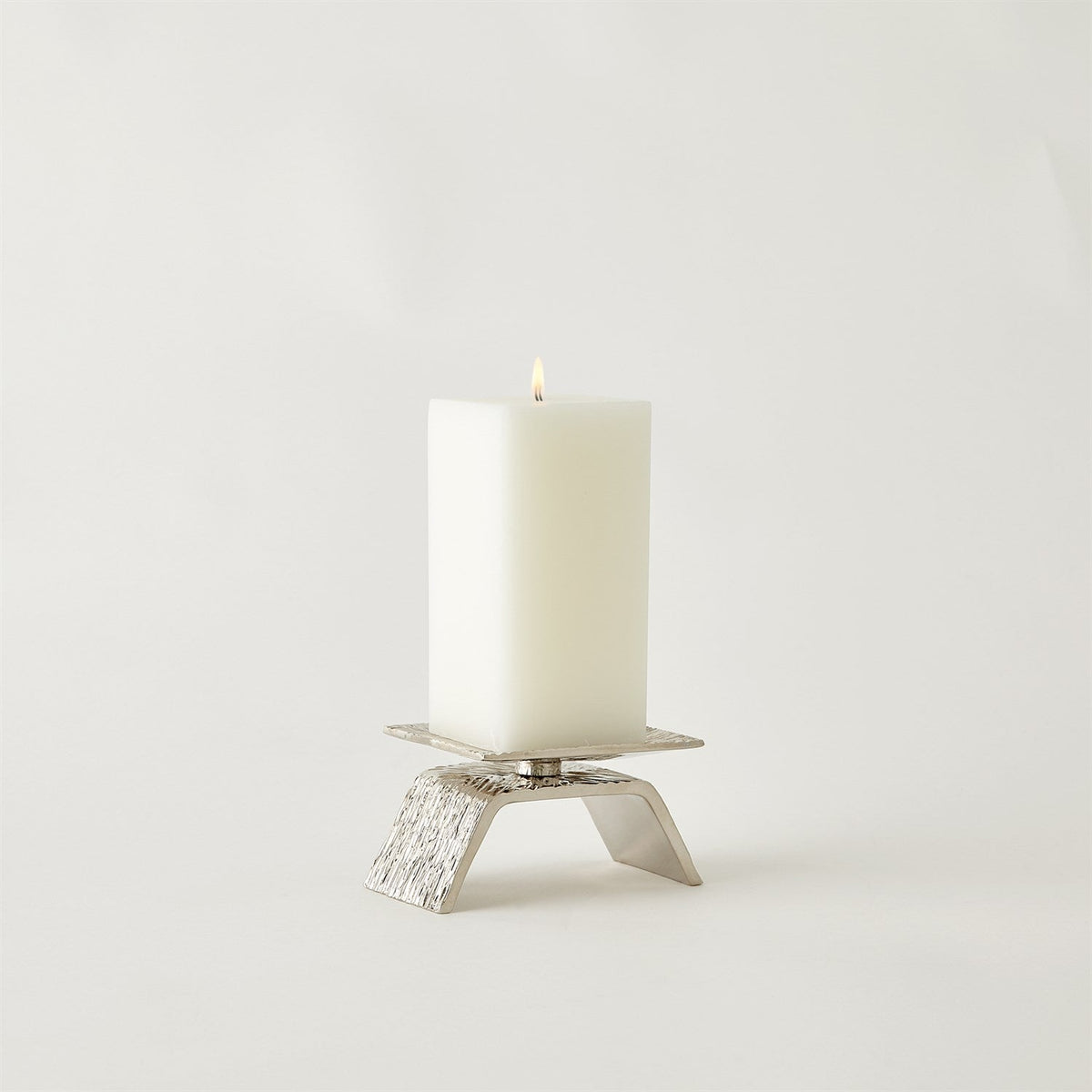 Global Views Torch Candleholder - Nickel