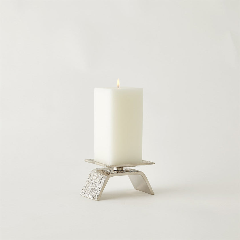 Global Views Torch Candleholder - Nickel