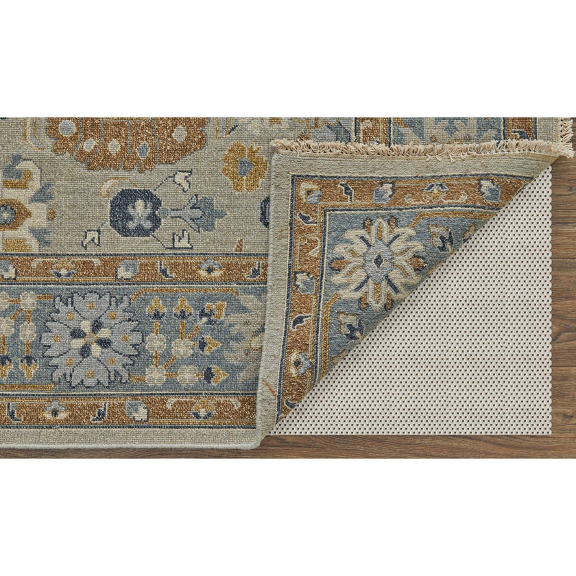 Feizy Corbitt 0612F Traditional Oriental in Blue/Brown/Gray