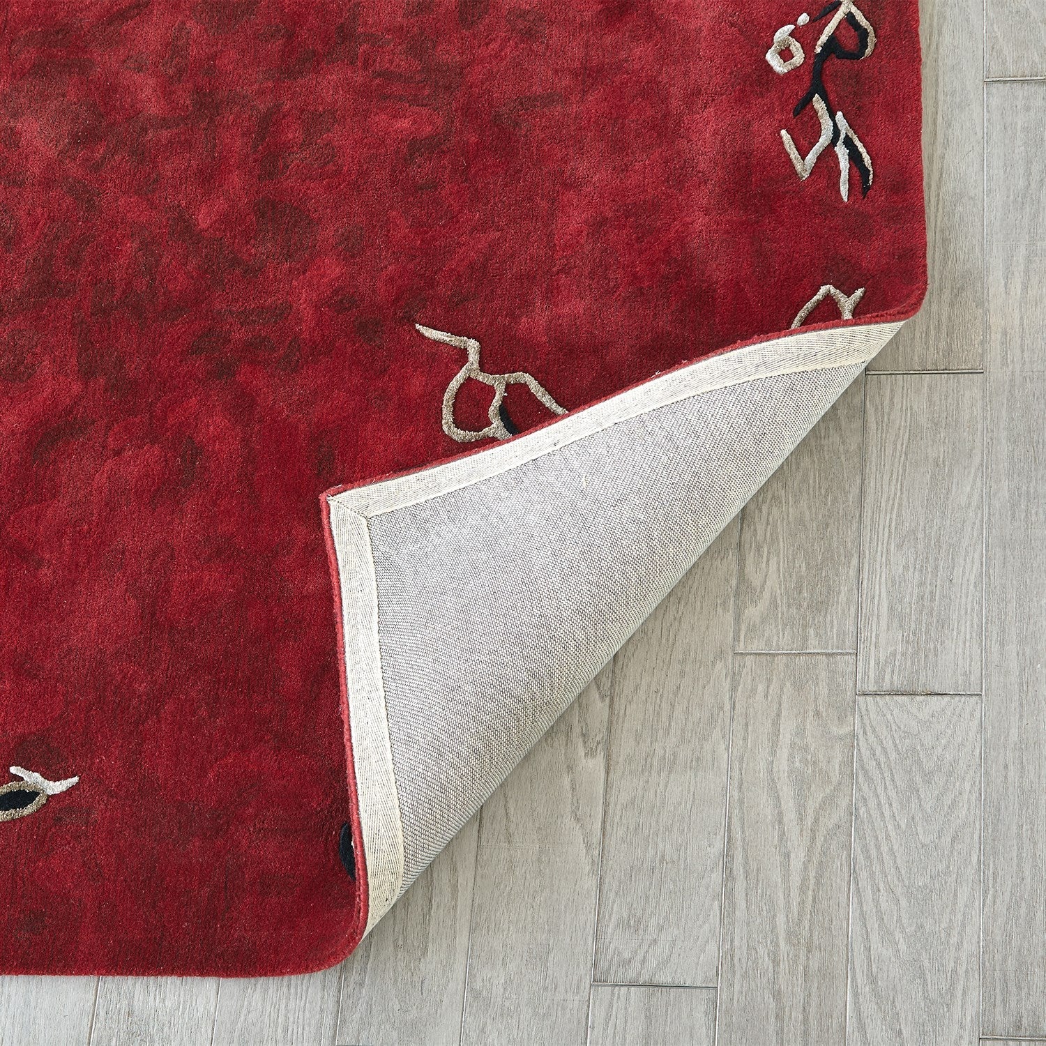 Global Views Parlor Rug - Deep Red