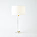 Global Views Bowed Crystal Column Lamp