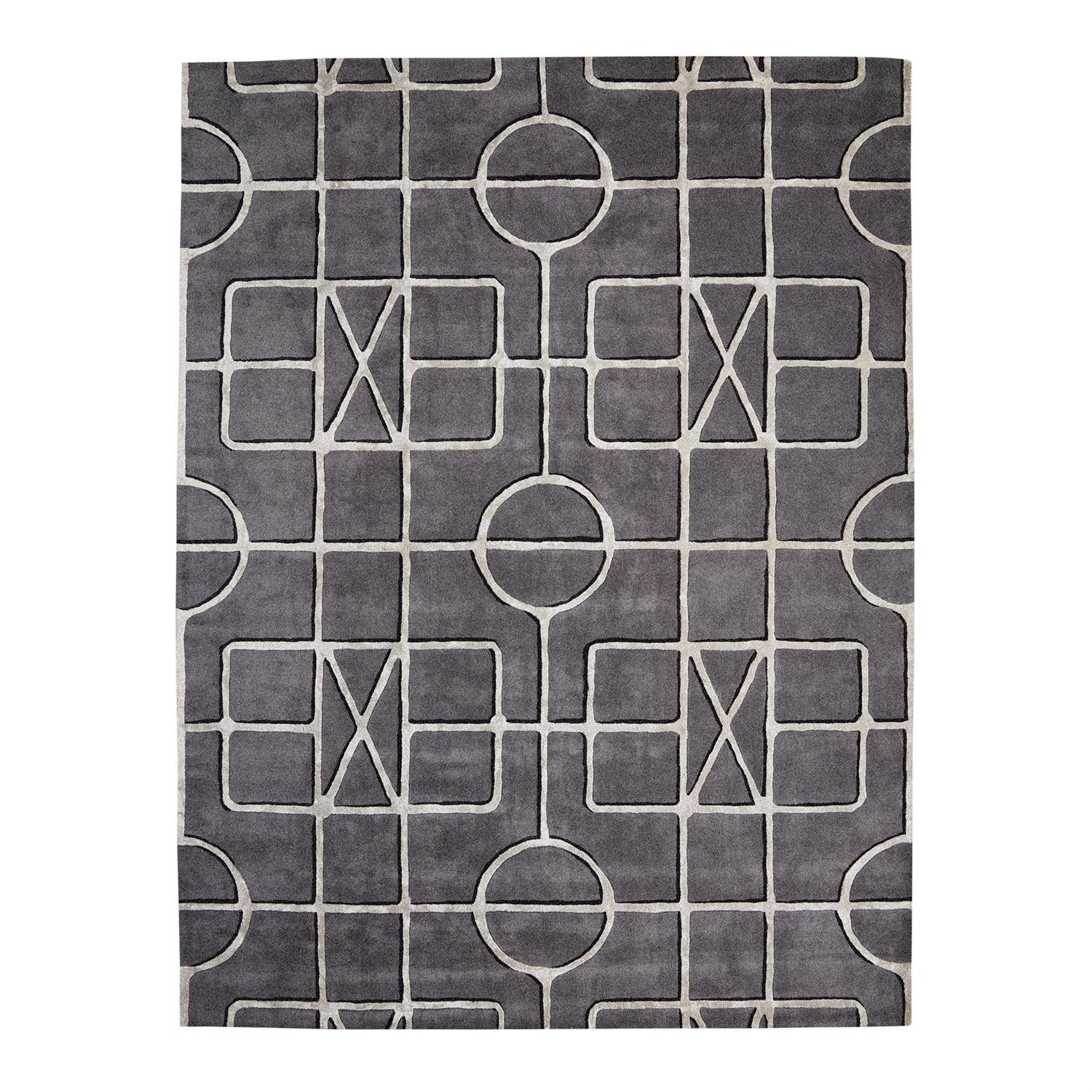 Global Views Gate Rug - Indigo Charcoal