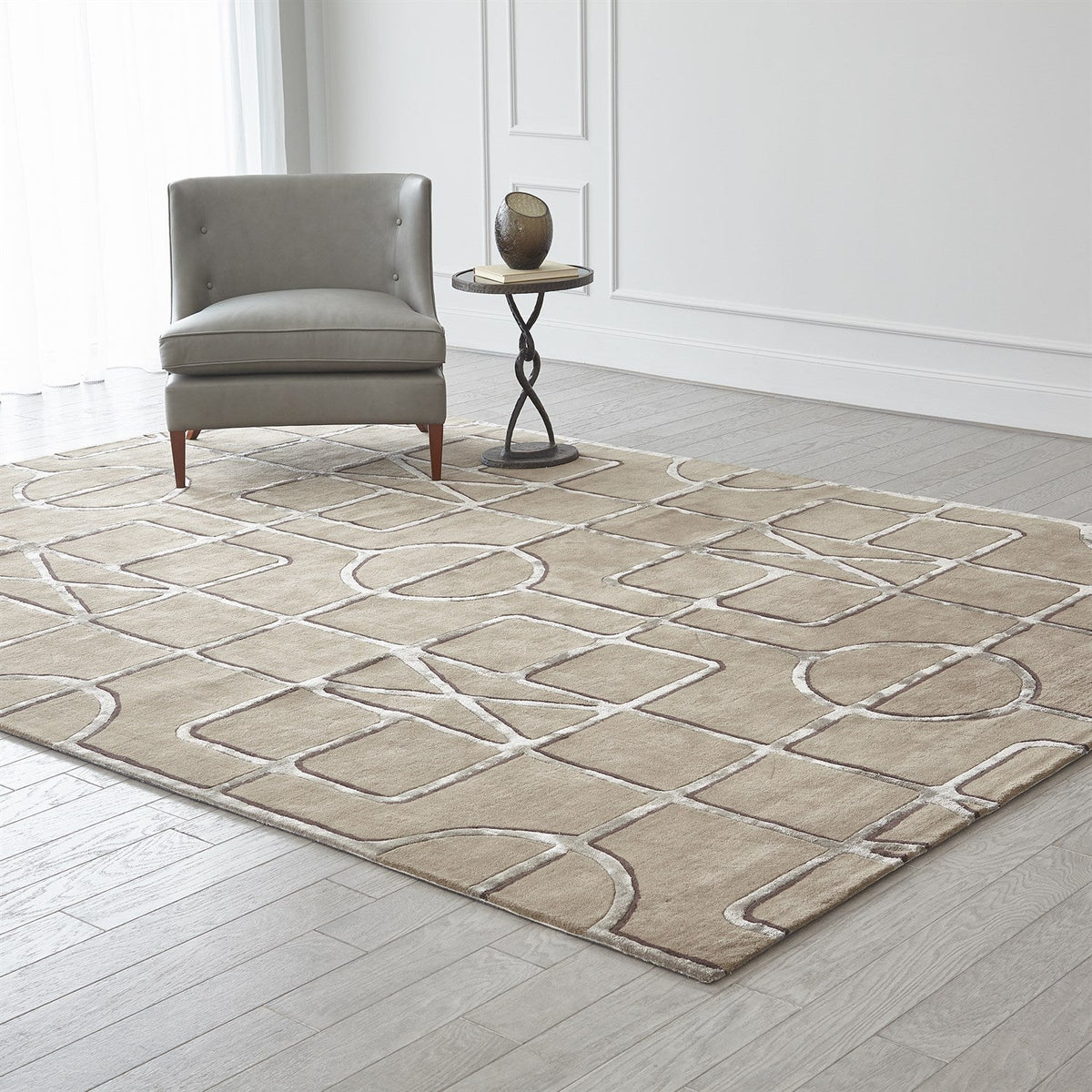 Global Views Gate Rug - Khaki