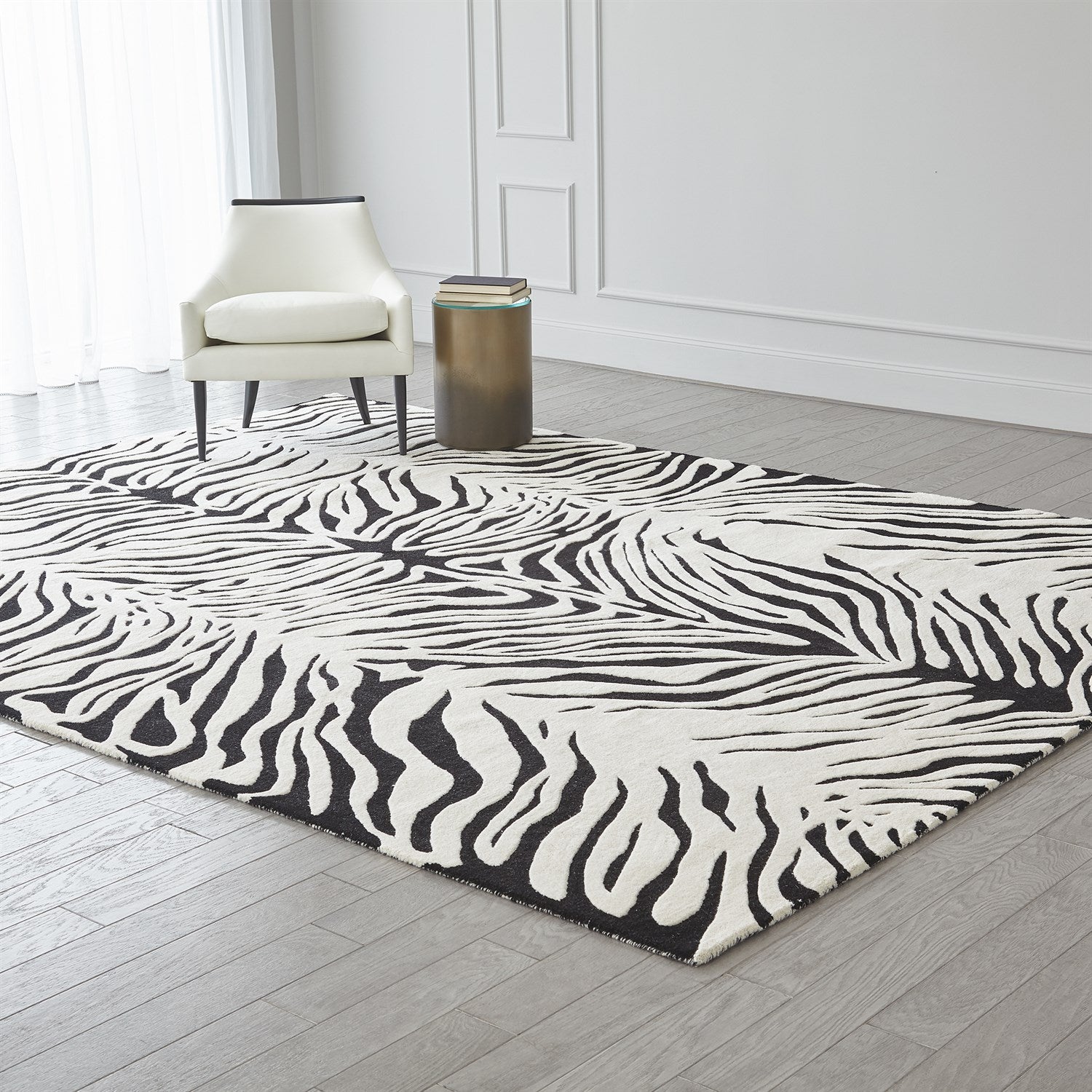 Global Views Zebra Rug
