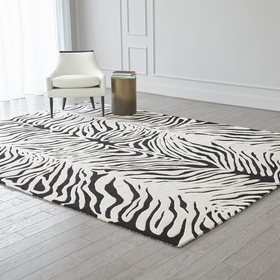 Global Views Zebra Rug
