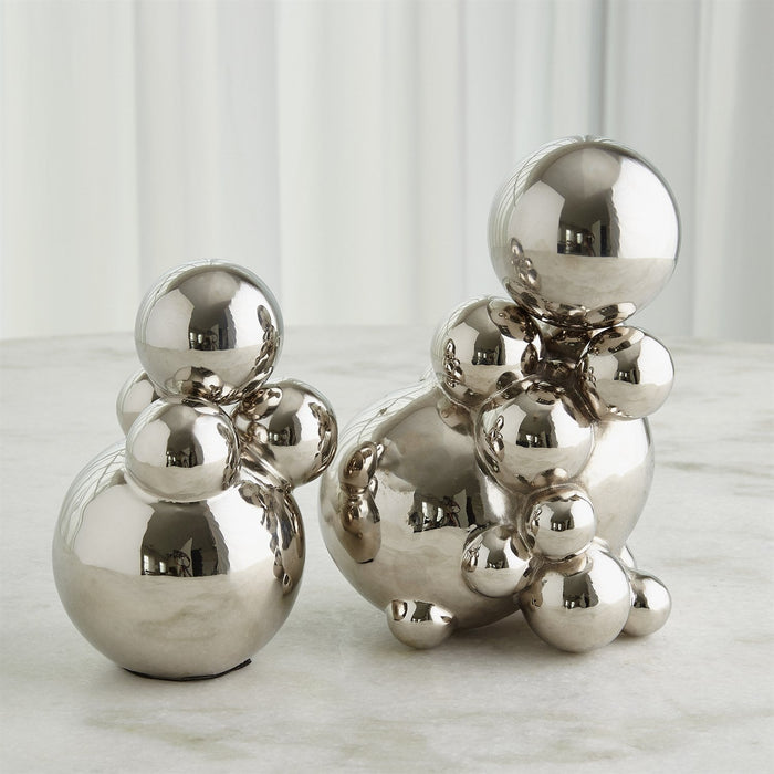 Global Views Bubble Orb Holder - Nickel