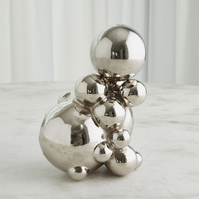 Global Views Bubble Orb Holder - Nickel