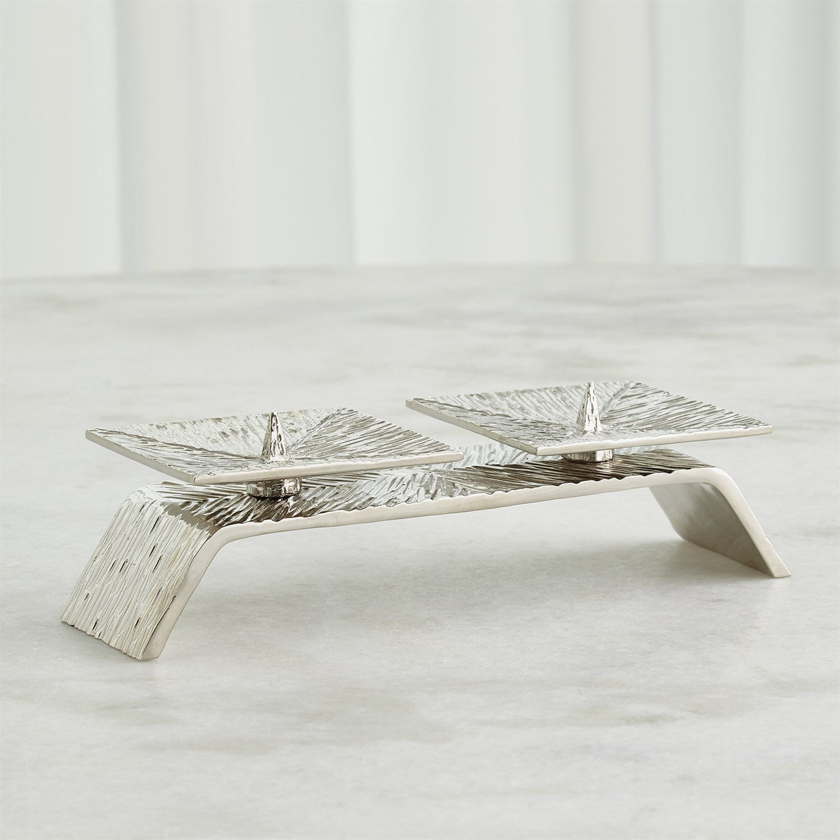 Global Views Torch Candleholder - Nickel