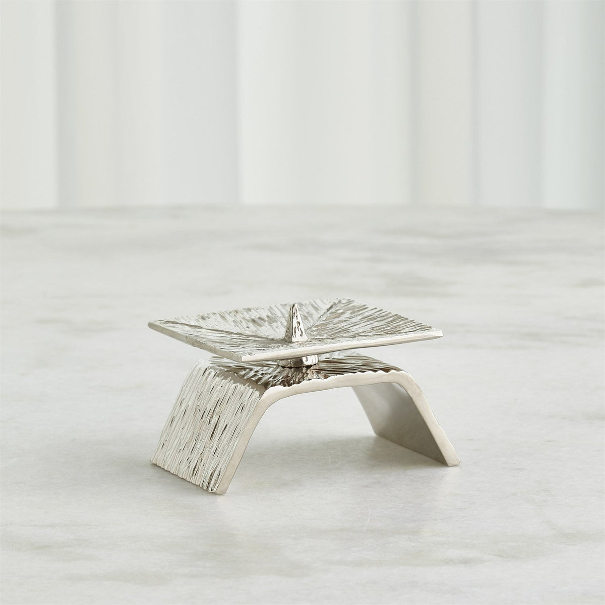Global Views Torch Candleholder - Nickel