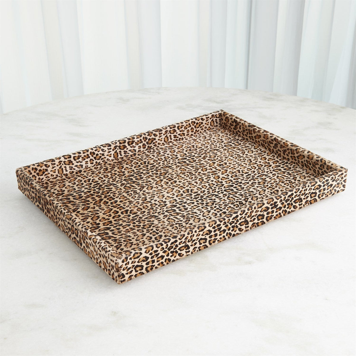 Global Views Cheetah Hair-on-Hide Tray