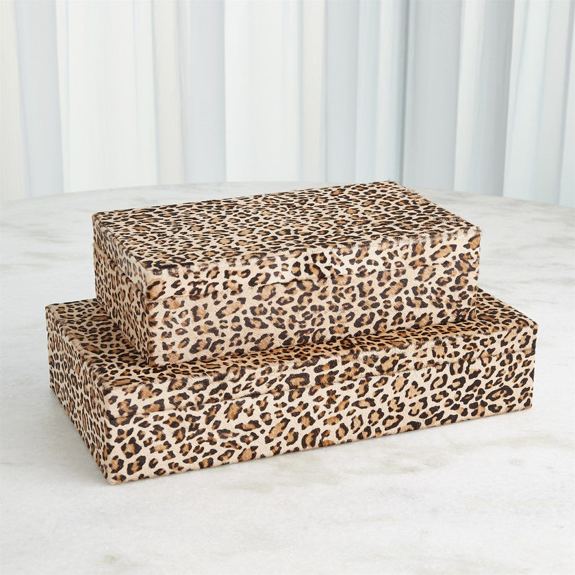 Global Views Cheetah Hair-on-Hide Box