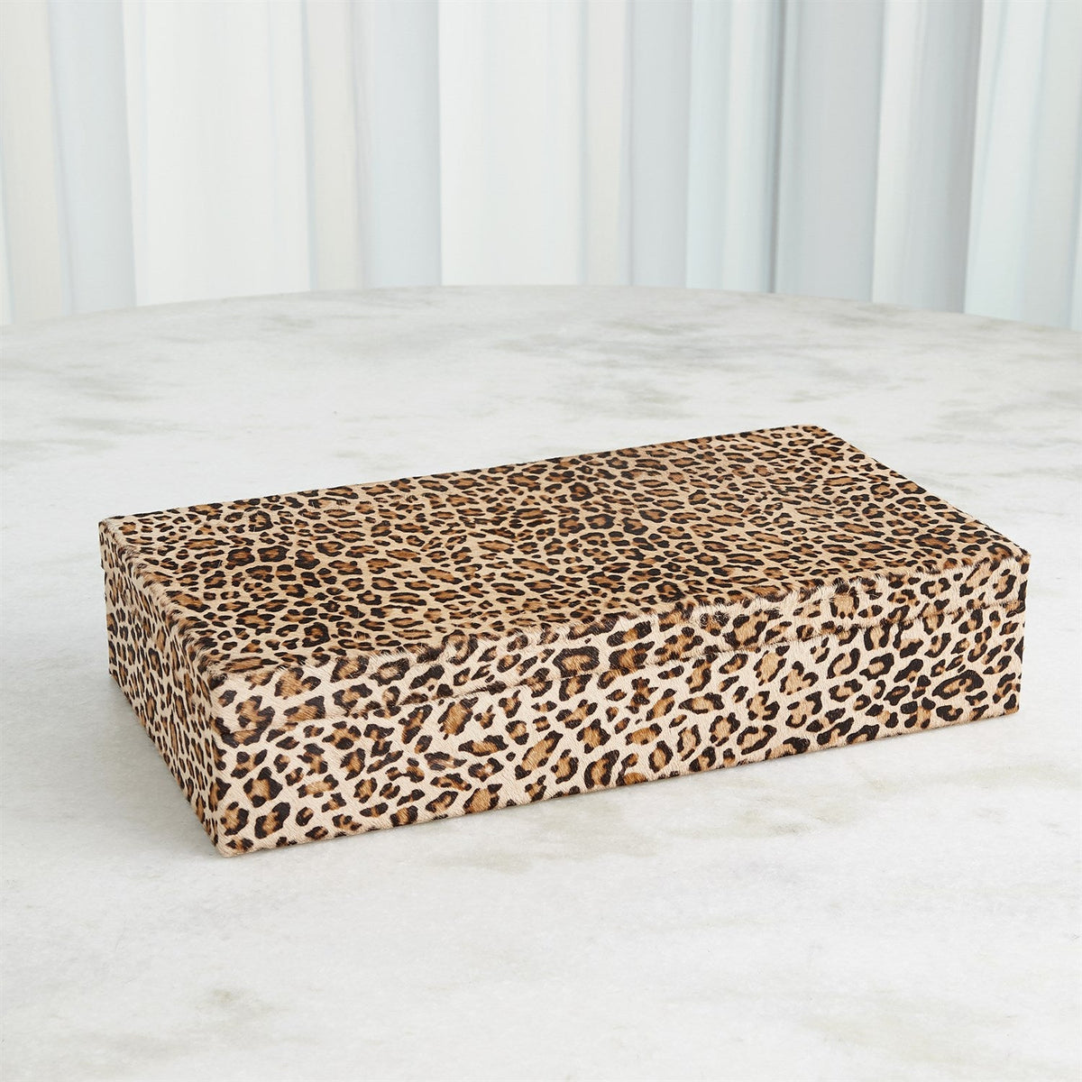 Global Views Cheetah Hair-on-Hide Box