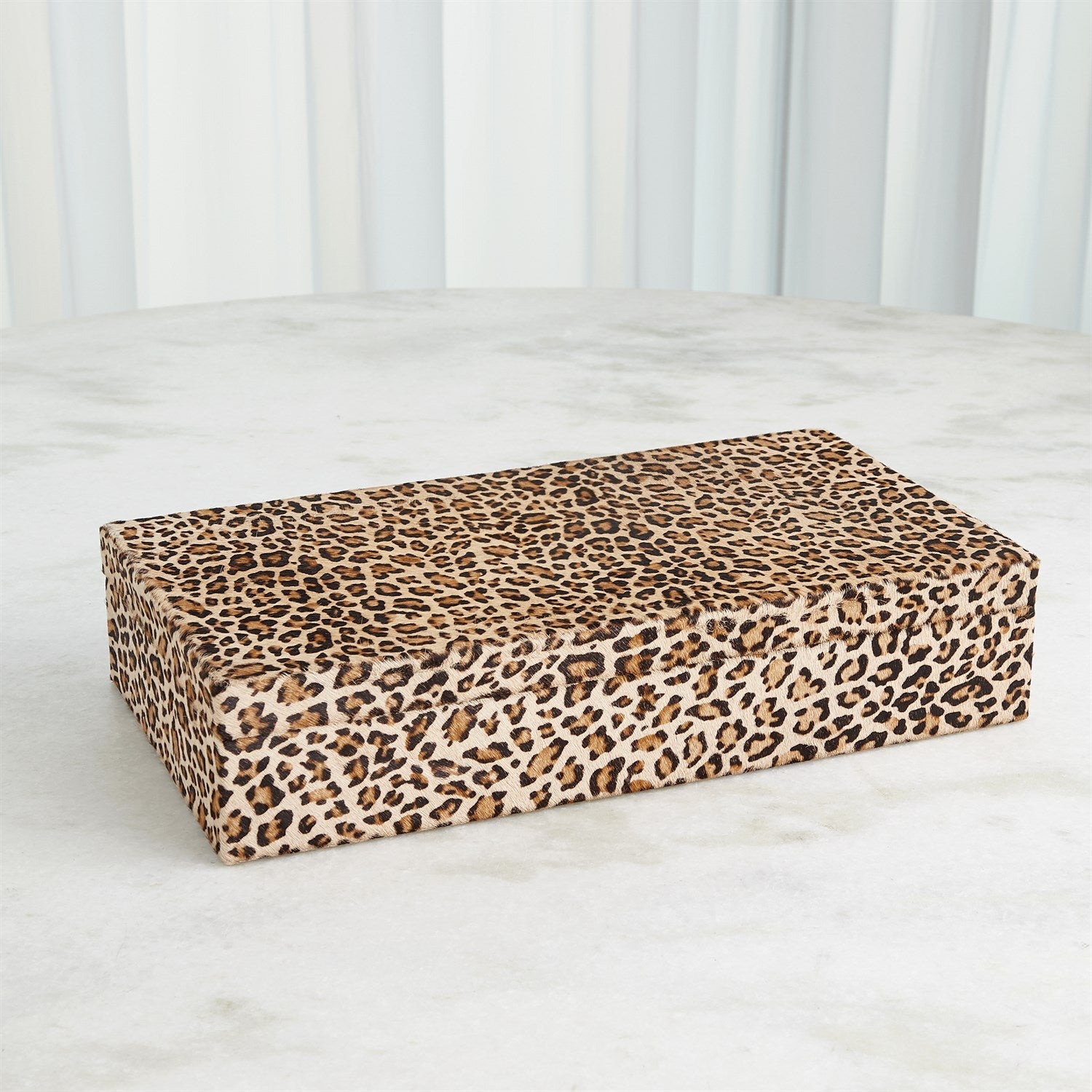Global Views Cheetah Hair-on-Hide Box