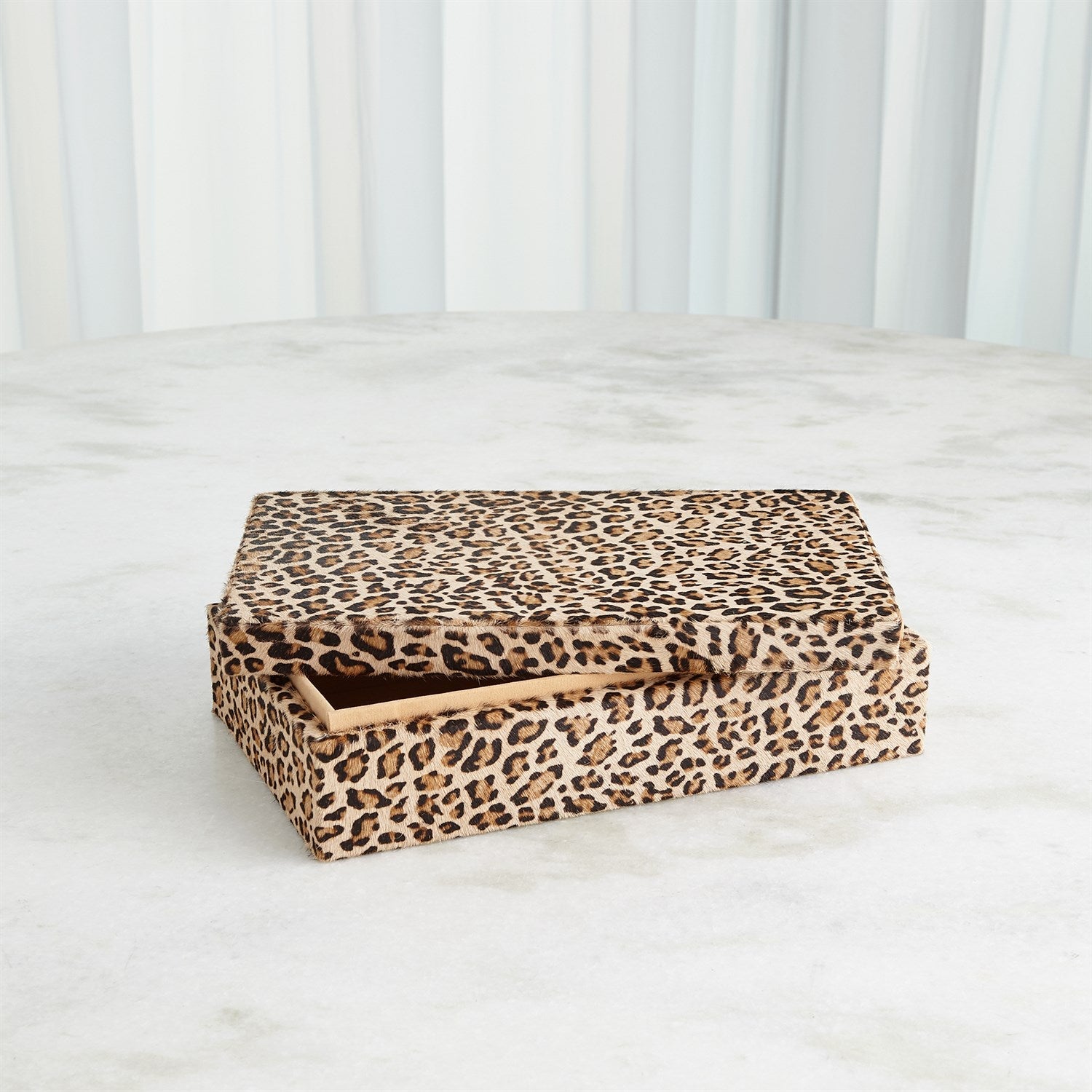 Global Views Cheetah Hair-on-Hide Box