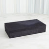 Global Views Blue Hair-on-Hide Box