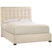 Bernhardt Interiors Avery Fabric Button-Tufted Bed 66"