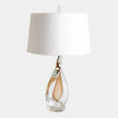 Global Views Beryl Silk Shade Twist Lamp
