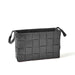 Global Views Soft Woven Leather Basket - Black