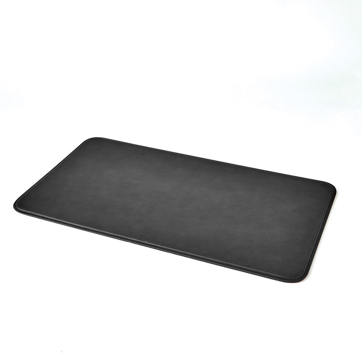 Global Views Radius Edge Leather Desk Accessories - Black