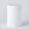 Global Views Cilindro Alabaster Box - White
