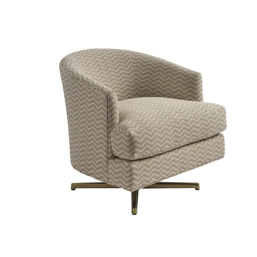 Lexington La Costa Graves Swivel Chair - Brass