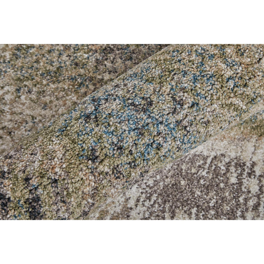 Feizy Skyview 39Q9F Modern Abstract Rug in Gray/Taupe/Ivory