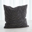 Global Views Beaded Palm Leaf Pillow - Indigo