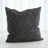 Global Views Beaded Palm Leaf Pillow - Indigo