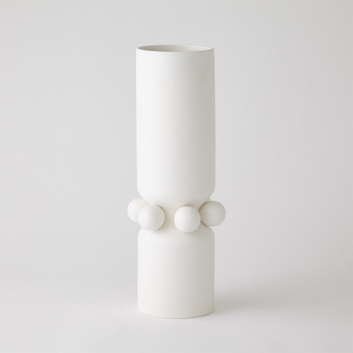 Global Views Hera Vase & Bowl - Matte White