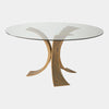 Global Views Lotus Antique Gold Dining Table