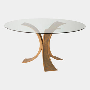 Global Views Lotus Antique Gold Dining Table